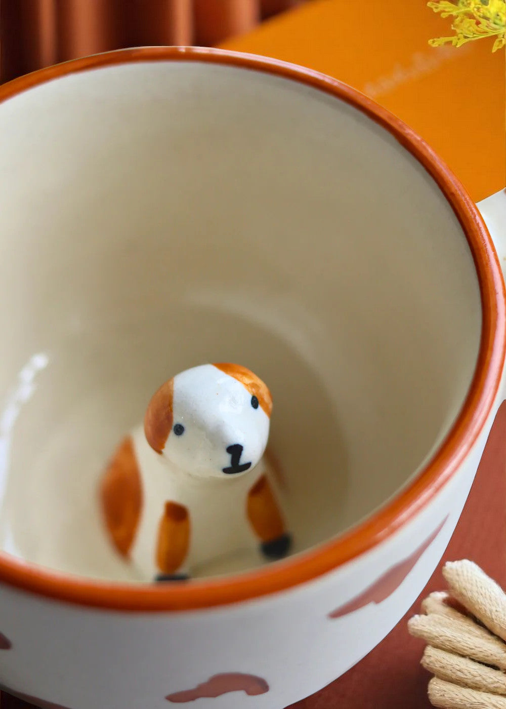 Cute Dog Print Ceramic Mug – Gift for Pet Lovers & Dog Moms