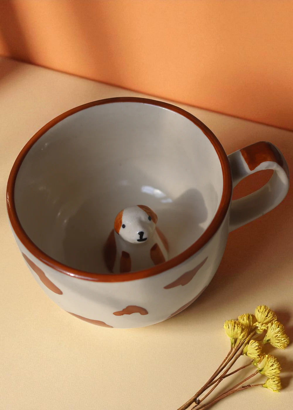 Cute Dog Print Ceramic Mug – Gift for Pet Lovers & Dog Moms
