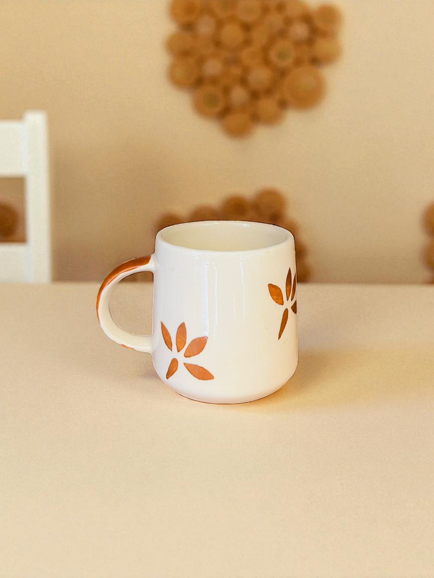 Green Leaf Ceramic Mug – Nature Inspired Sipper for Calm Vibes