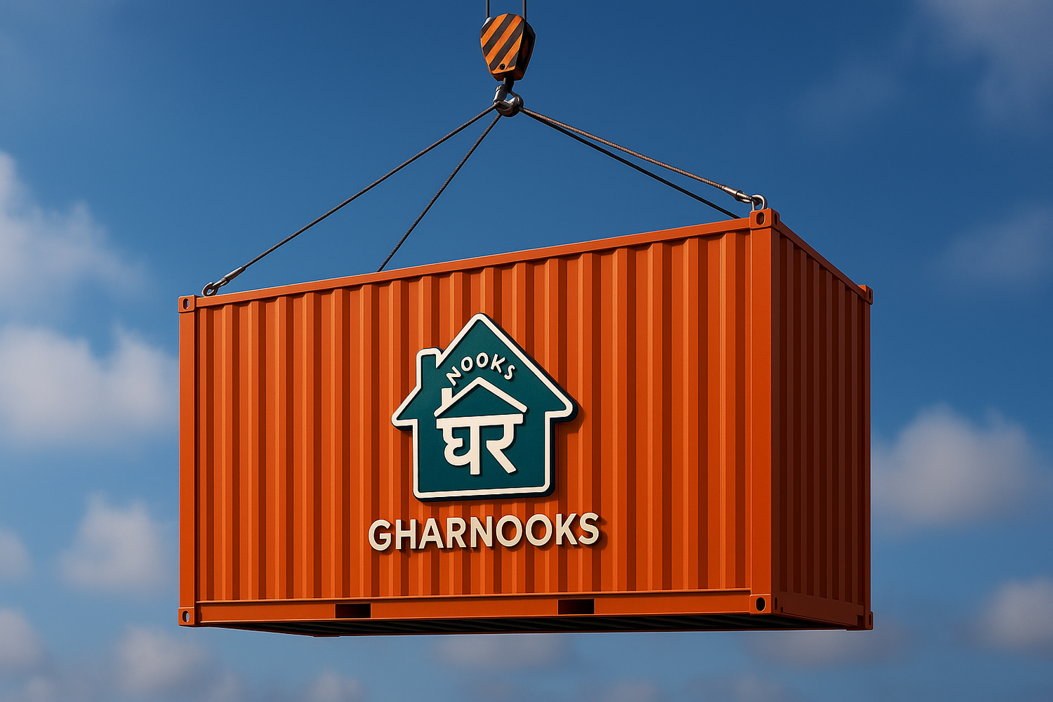 Premium container with improved GHARNOOKS logo quality