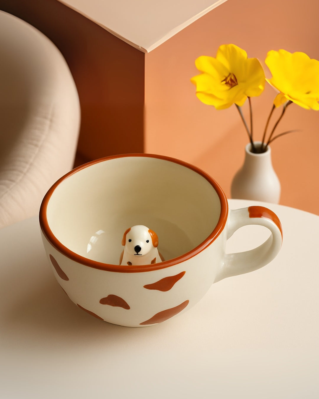 Cute Dog Print Ceramic Mug – Gift for Pet Lovers & Dog Moms