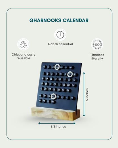 Wooden Table Calendar