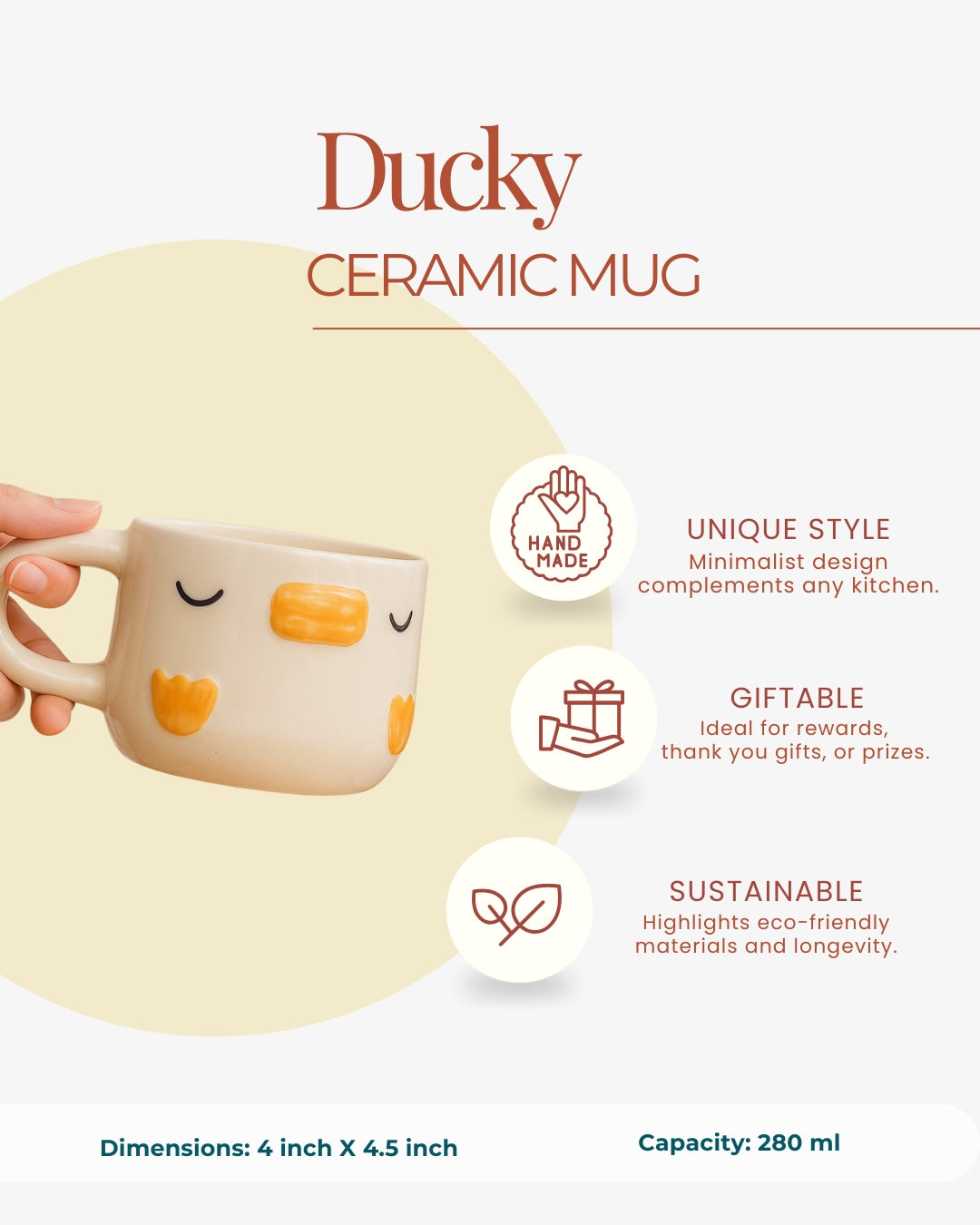 Quack Me Up Mug – Cute Ducky Ceramic Cup for Fun Sips