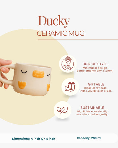 Quack Me Up Mug – Cute Ducky Ceramic Cup for Fun Sips