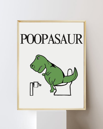 Poopasaur Bathroom Frame