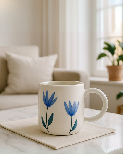 Blue Tulip Mug