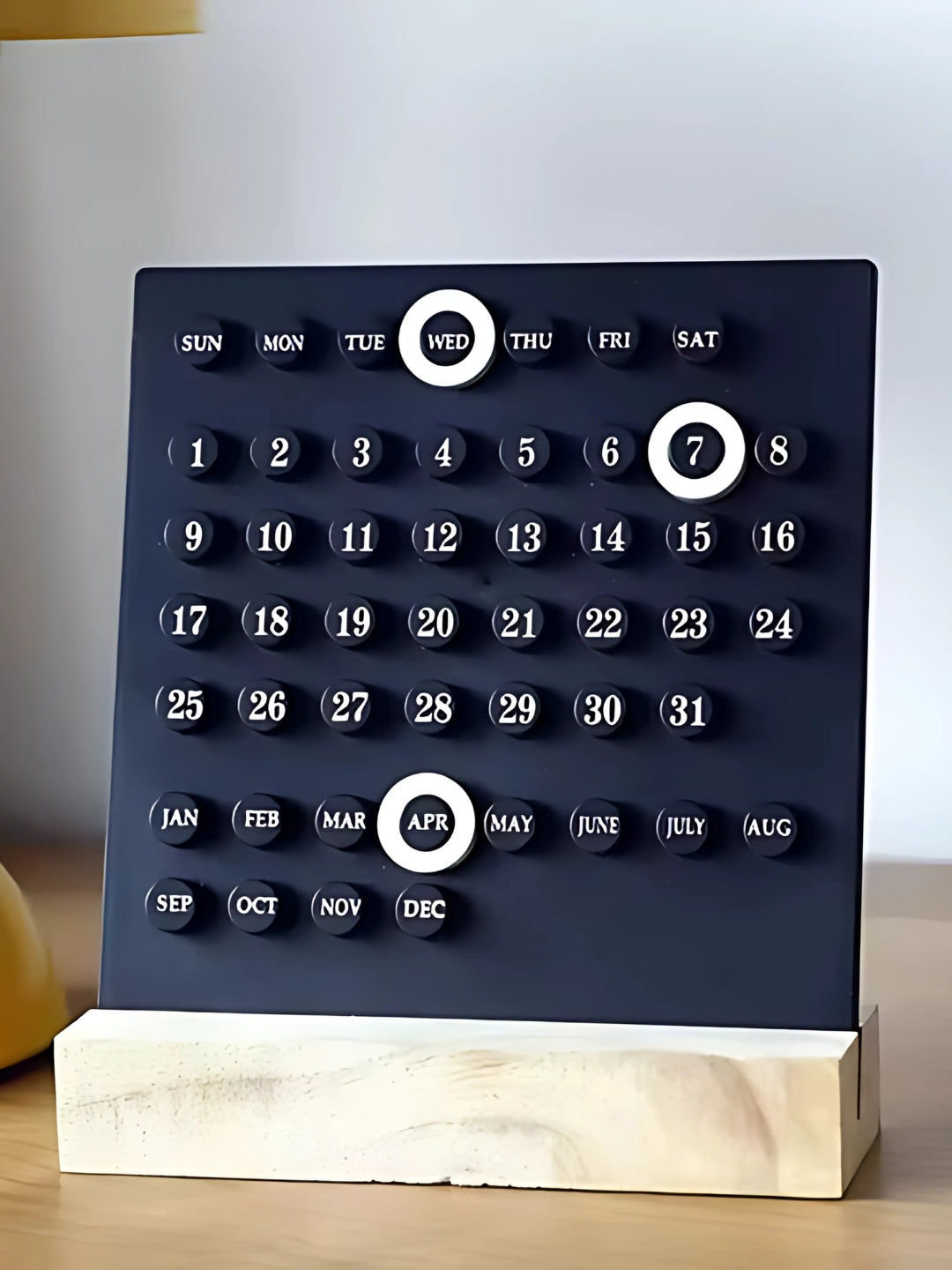 Wooden Table Calendar