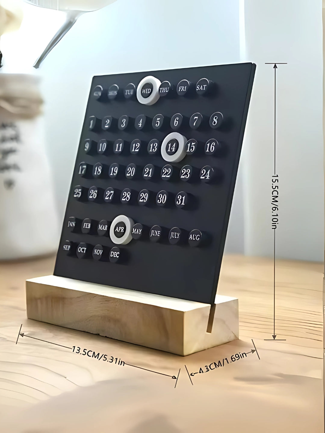 Wooden Table Calendar