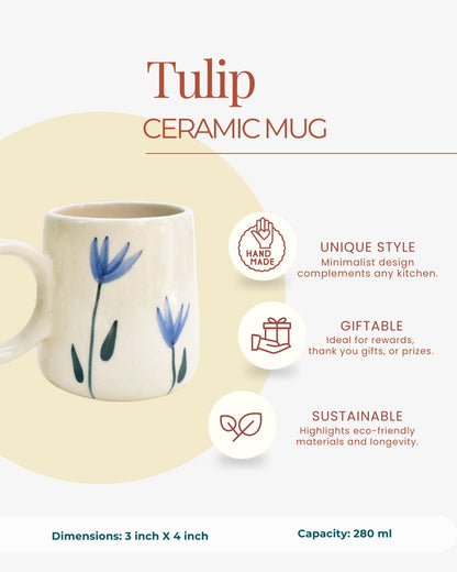 Blue Tulip Mug