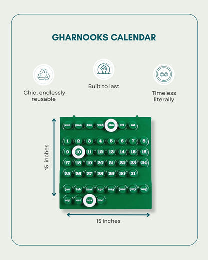 Ring-a-Date Metal Calendar – Modern Date Organizer