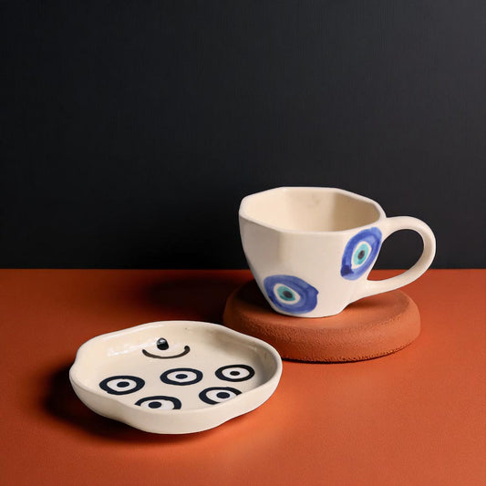 Evil Eye Mug & Dessert Plate Combo