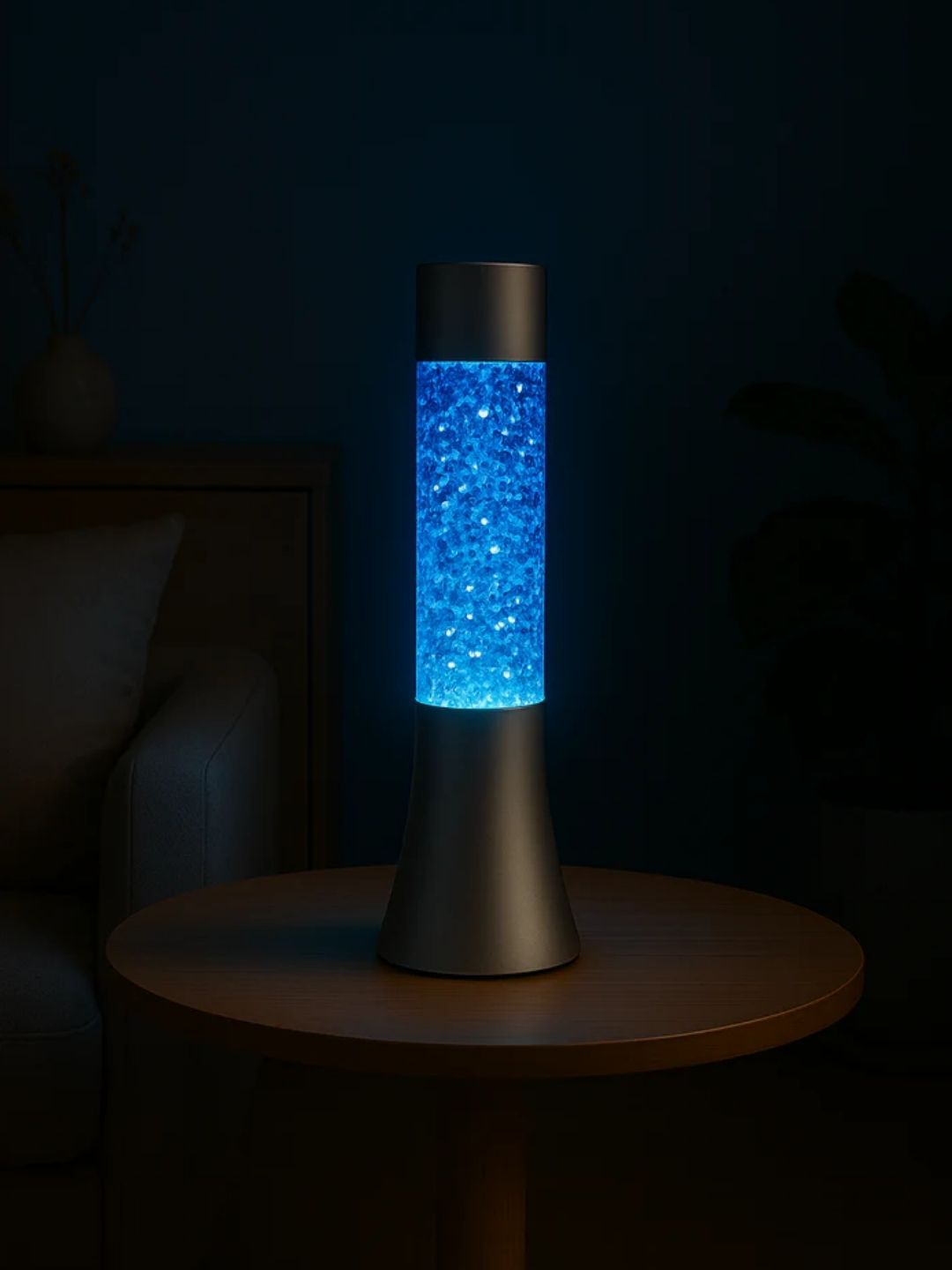 Blue Glitter Lava Lamp – Modern LED Mood Light for Cozy Home & Office Decor