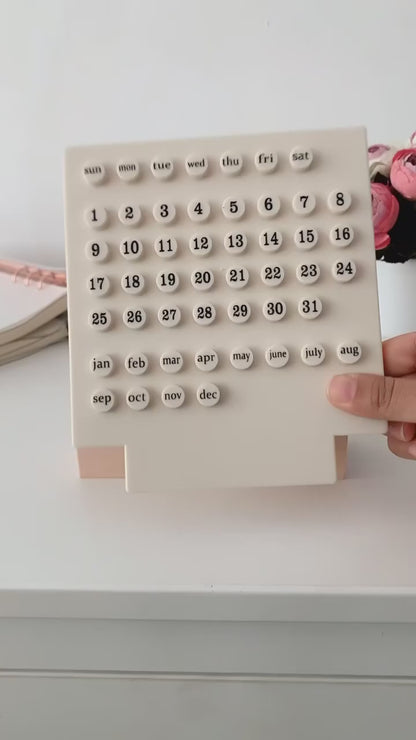 Wooden Table Calendar
