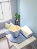 Prism Ceramic Planter – Modern Textured Geometric Indoor Pot