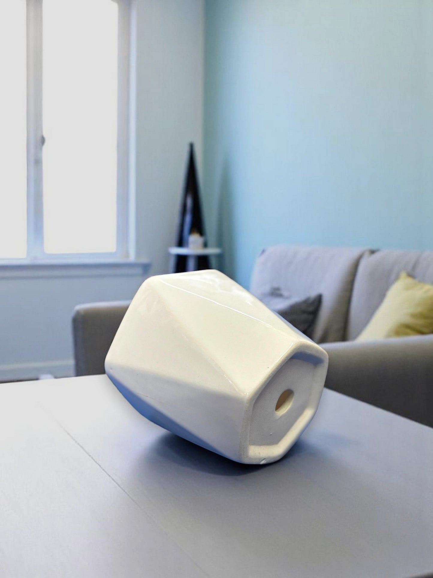 Prism Textured Ceramic Planter
