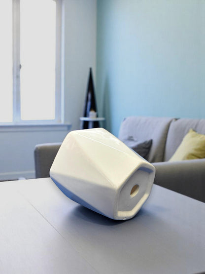 Prism Textured Ceramic Planter